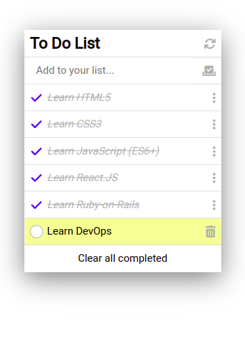 ToDo List HTML